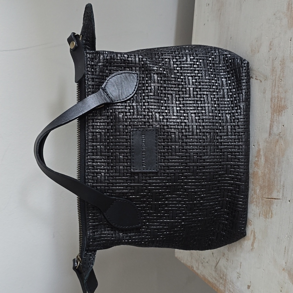 Parker Thach Small Charlie In Leather Black Basketweave - Picture 2 of 15